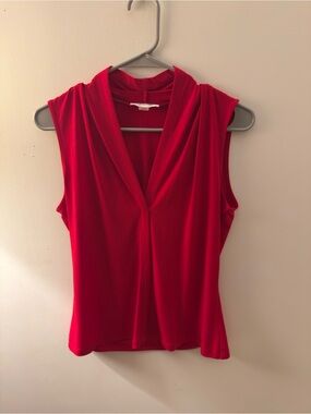 Calvin Klein Red V-Neck Sleeveless Camisole